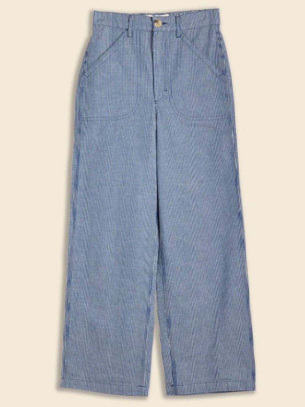 Mollusk Surf Shop California Painter Pants in Railroad Stripe Sz XS